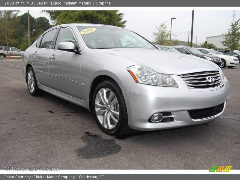 Liquid Platinum Metallic / Graphite 2008 Infiniti M 35 Sedan