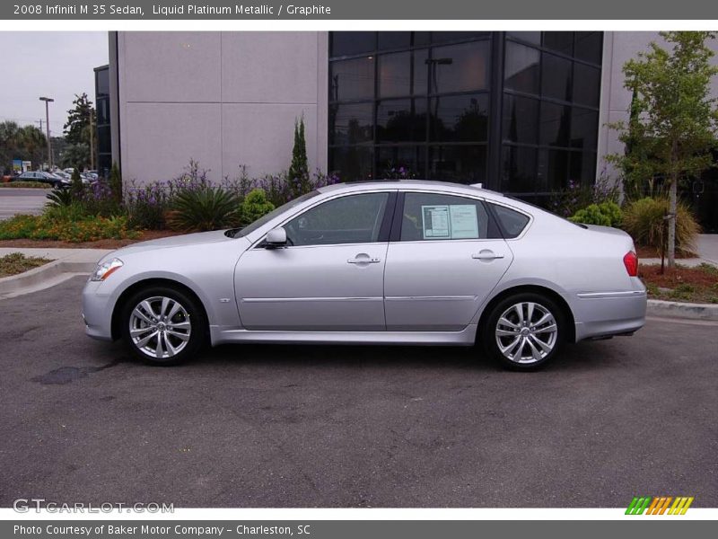 Liquid Platinum Metallic / Graphite 2008 Infiniti M 35 Sedan