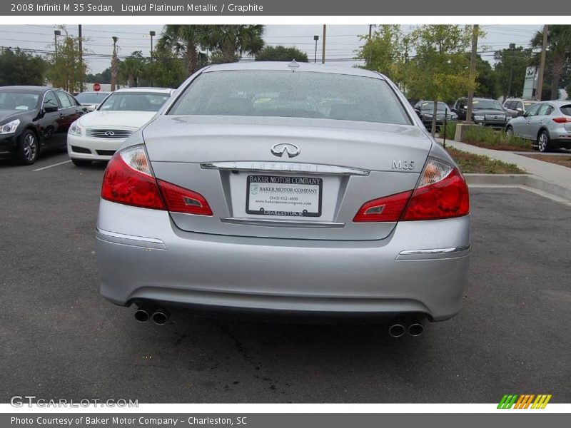 Liquid Platinum Metallic / Graphite 2008 Infiniti M 35 Sedan