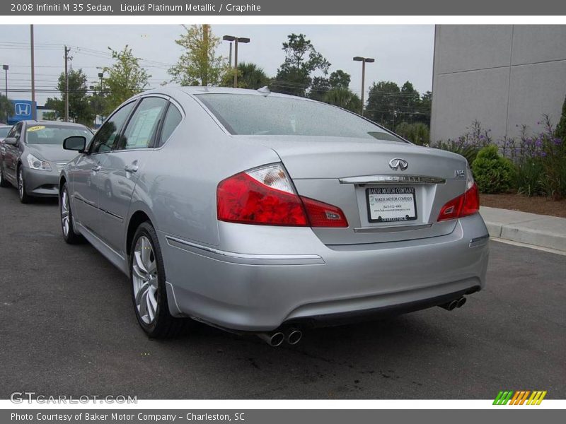 Liquid Platinum Metallic / Graphite 2008 Infiniti M 35 Sedan