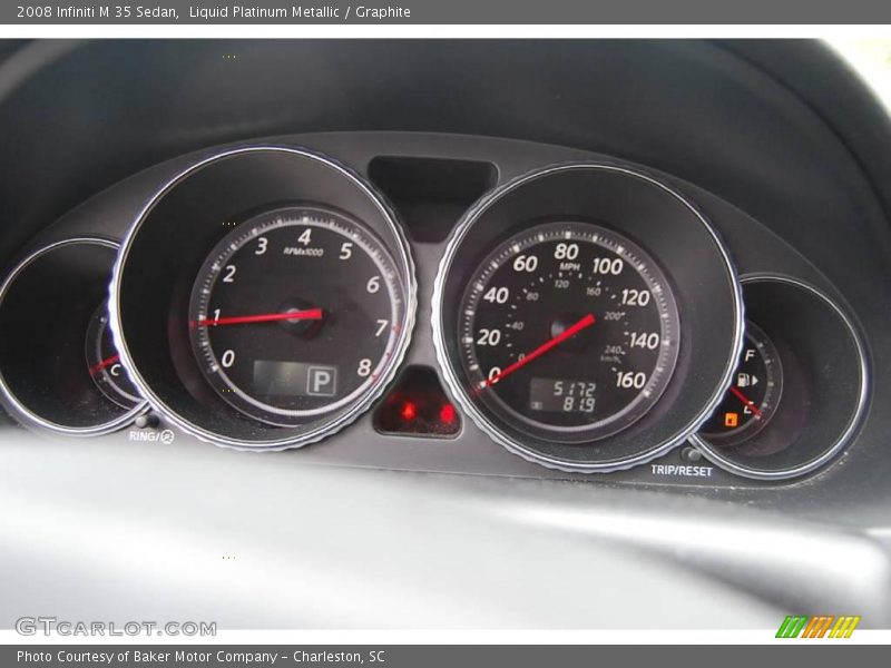Liquid Platinum Metallic / Graphite 2008 Infiniti M 35 Sedan