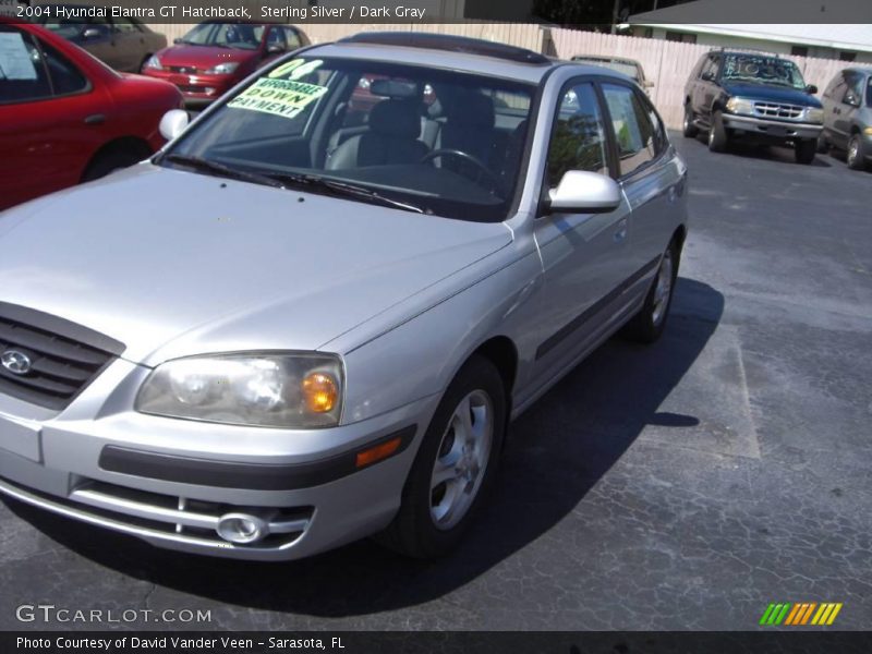 Sterling Silver / Dark Gray 2004 Hyundai Elantra GT Hatchback