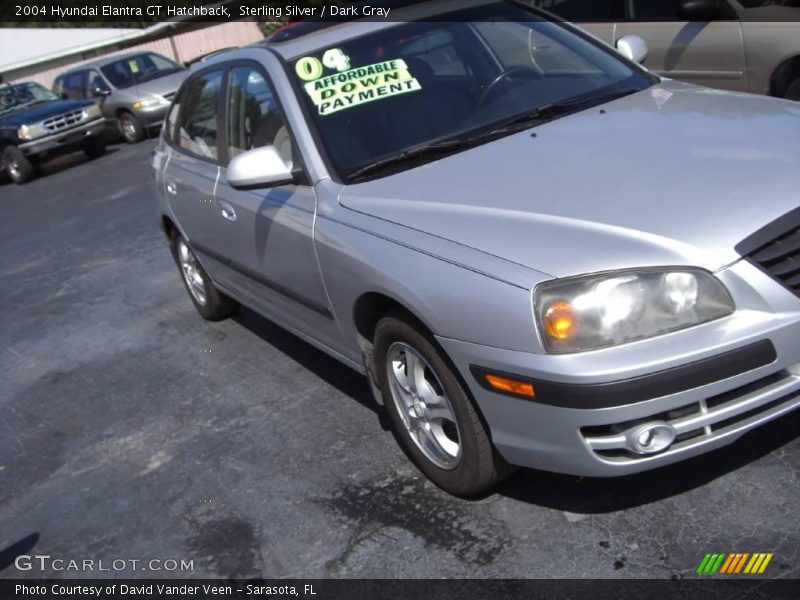 Sterling Silver / Dark Gray 2004 Hyundai Elantra GT Hatchback