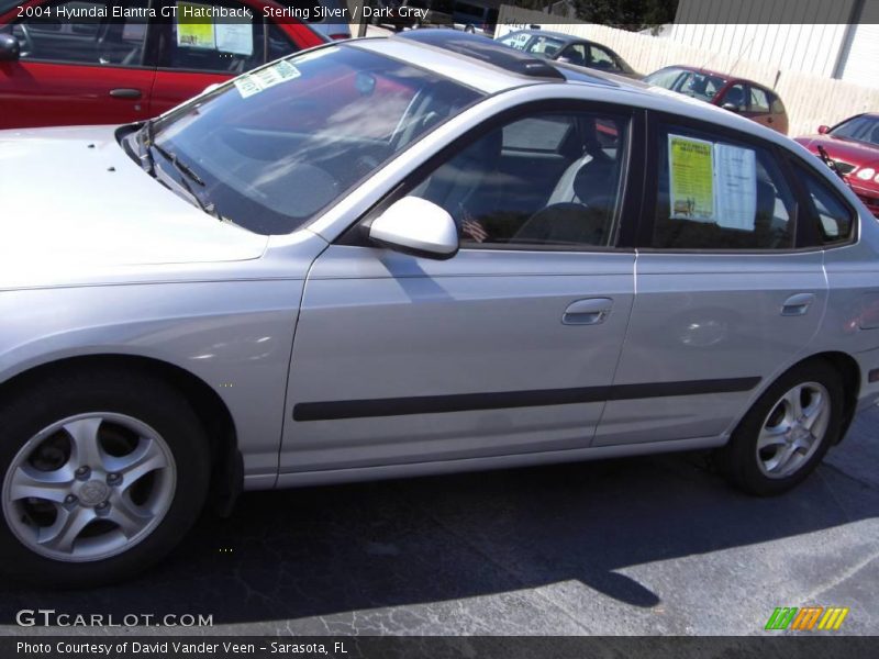 Sterling Silver / Dark Gray 2004 Hyundai Elantra GT Hatchback