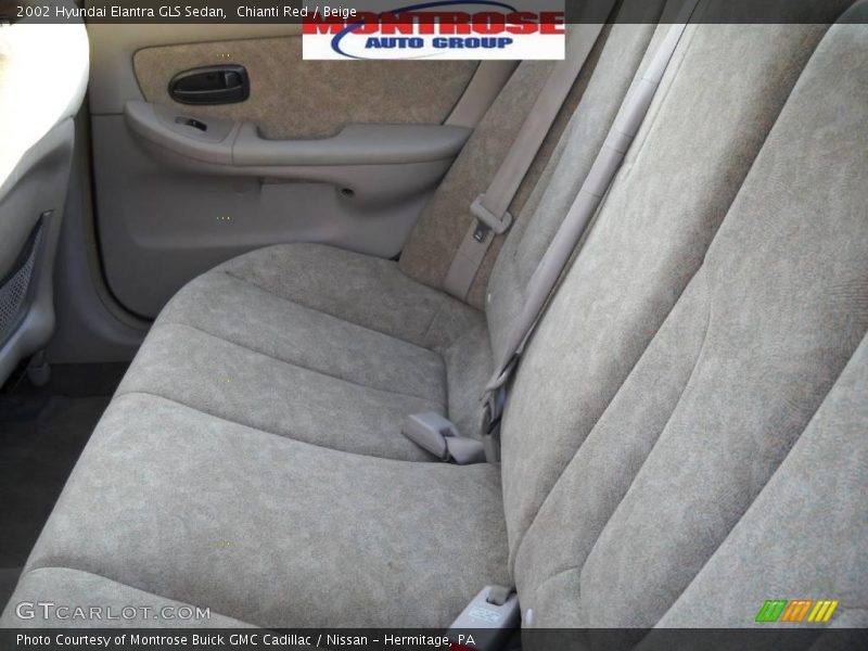 Chianti Red / Beige 2002 Hyundai Elantra GLS Sedan