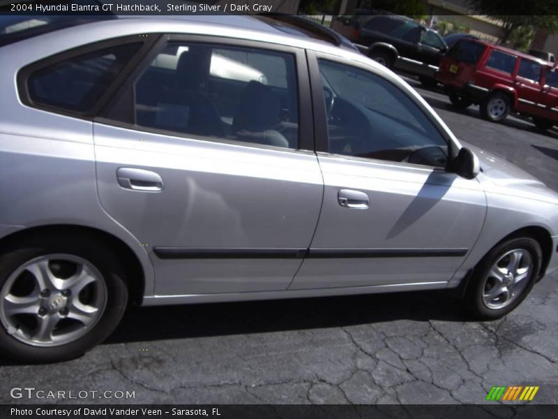 Sterling Silver / Dark Gray 2004 Hyundai Elantra GT Hatchback