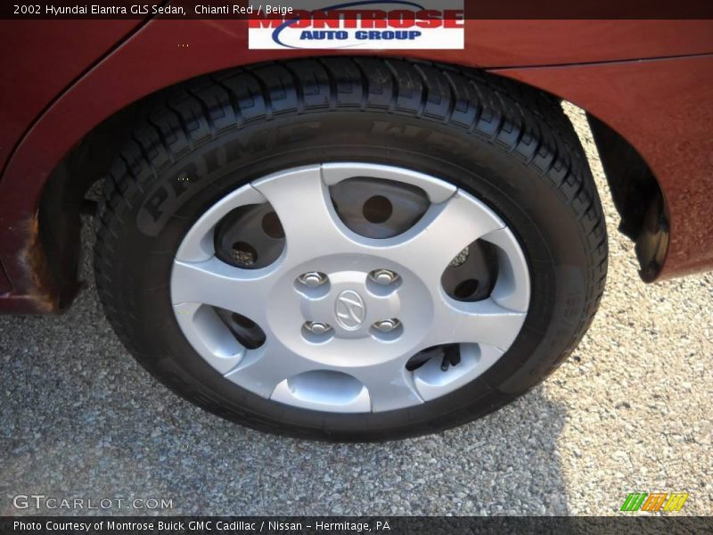 Chianti Red / Beige 2002 Hyundai Elantra GLS Sedan