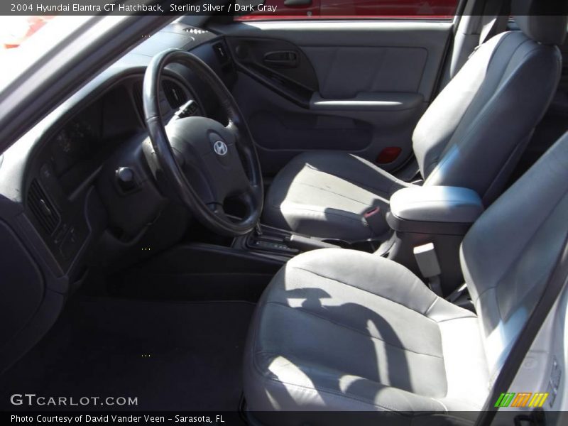 Sterling Silver / Dark Gray 2004 Hyundai Elantra GT Hatchback