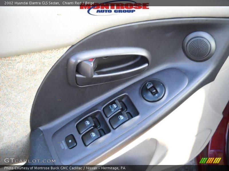 Chianti Red / Beige 2002 Hyundai Elantra GLS Sedan