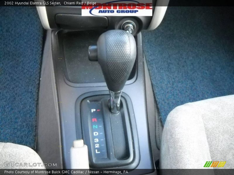 Chianti Red / Beige 2002 Hyundai Elantra GLS Sedan