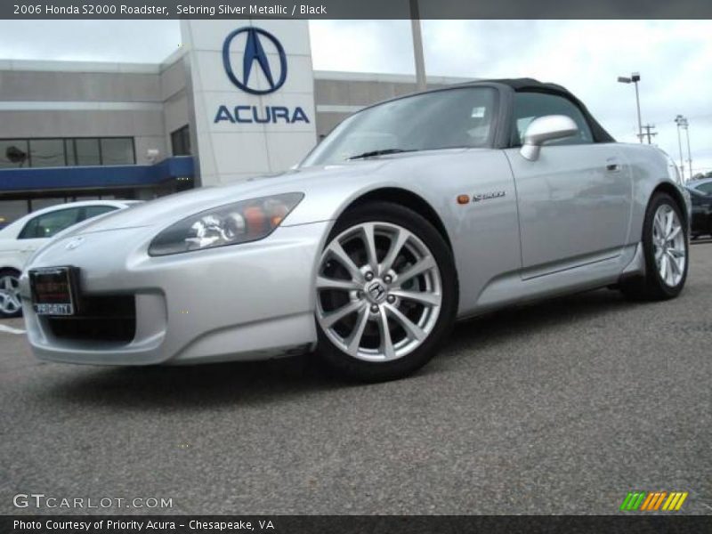 Sebring Silver Metallic / Black 2006 Honda S2000 Roadster