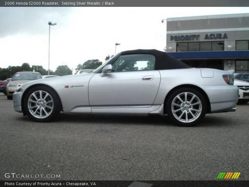 Sebring Silver Metallic / Black 2006 Honda S2000 Roadster