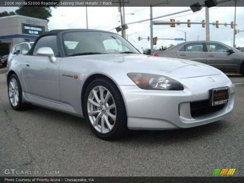 Sebring Silver Metallic / Black 2006 Honda S2000 Roadster