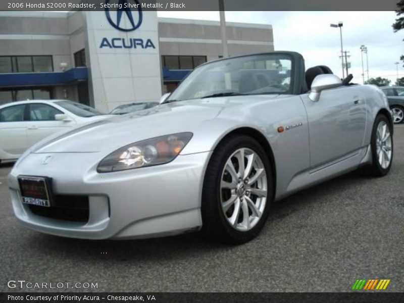 Sebring Silver Metallic / Black 2006 Honda S2000 Roadster