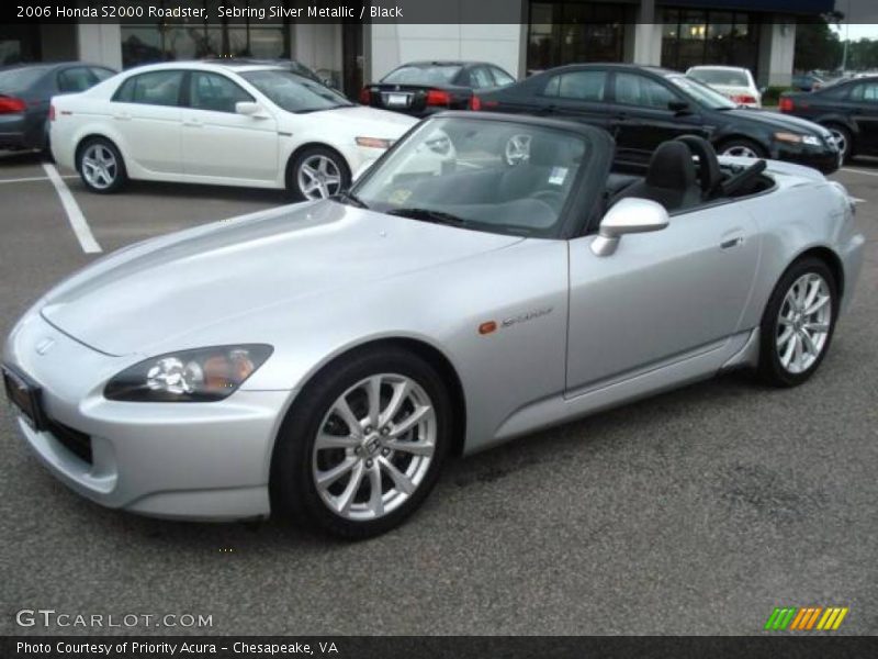 Sebring Silver Metallic / Black 2006 Honda S2000 Roadster