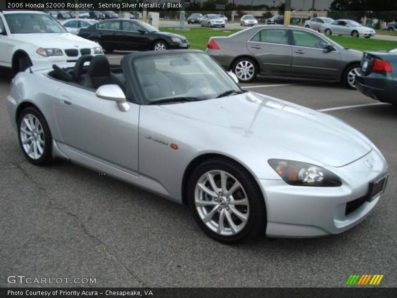 Sebring Silver Metallic / Black 2006 Honda S2000 Roadster
