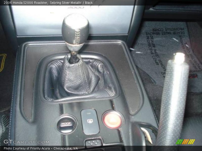 Sebring Silver Metallic / Black 2006 Honda S2000 Roadster