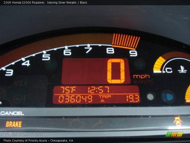 Sebring Silver Metallic / Black 2006 Honda S2000 Roadster