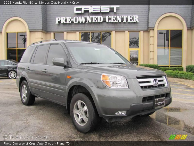 Nimbus Gray Metallic / Gray 2008 Honda Pilot EX-L