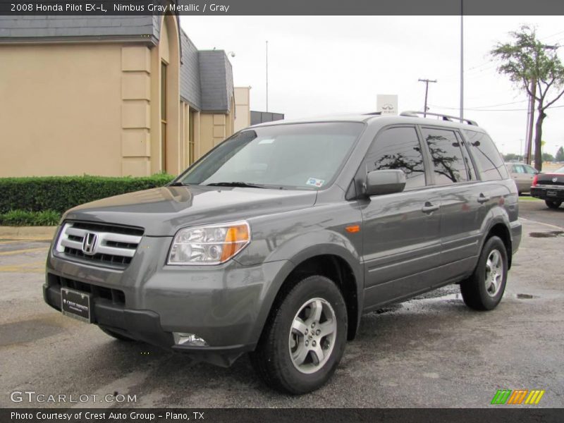 Nimbus Gray Metallic / Gray 2008 Honda Pilot EX-L