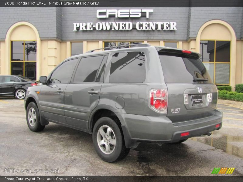 Nimbus Gray Metallic / Gray 2008 Honda Pilot EX-L
