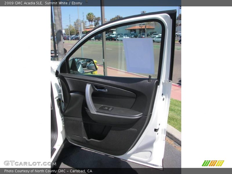 Summit White / Ebony 2009 GMC Acadia SLE