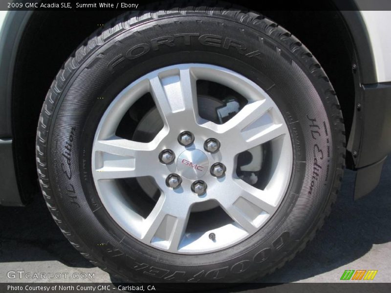 Summit White / Ebony 2009 GMC Acadia SLE