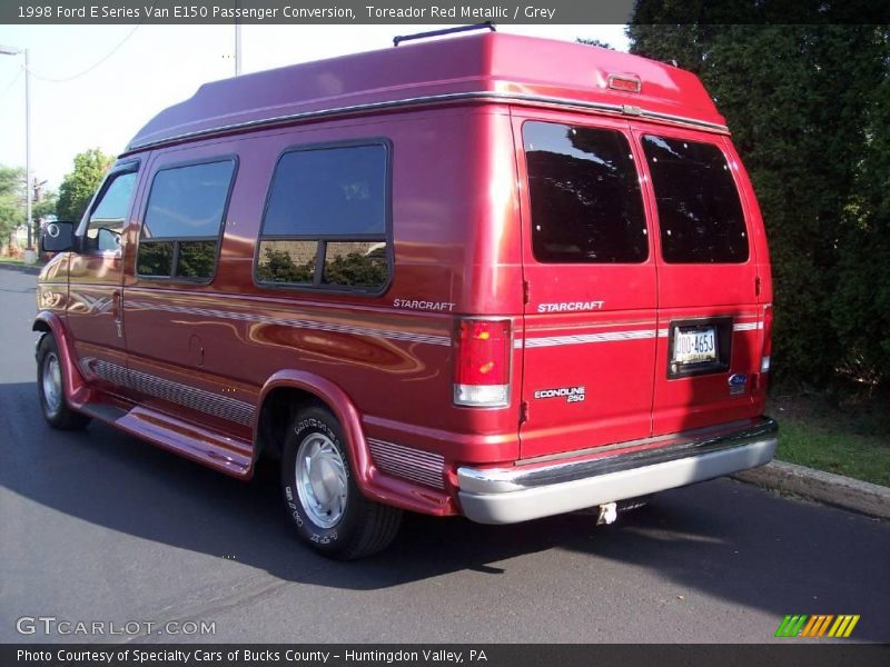 Toreador Red Metallic / Grey 1998 Ford E Series Van E150 Passenger Conversion