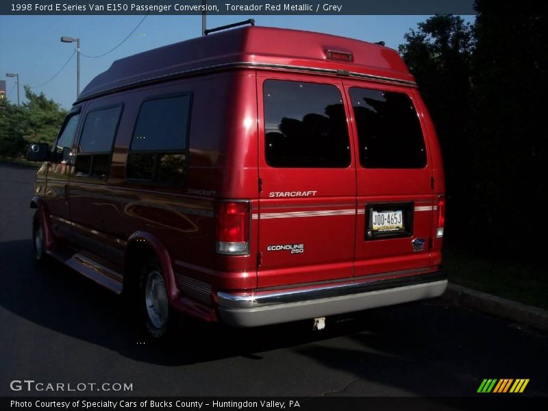 Toreador Red Metallic / Grey 1998 Ford E Series Van E150 Passenger Conversion