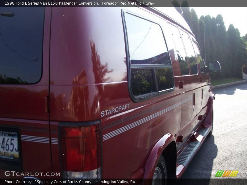 Toreador Red Metallic / Grey 1998 Ford E Series Van E150 Passenger Conversion