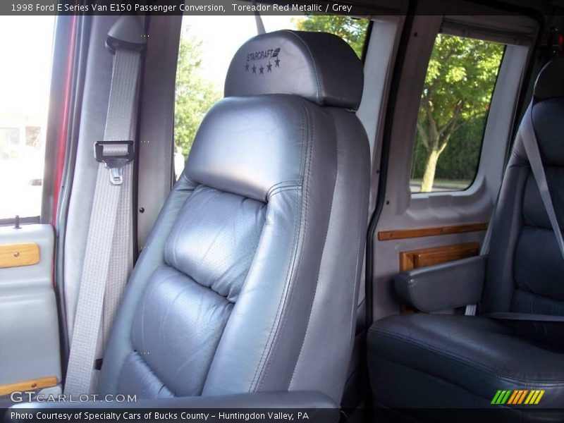 Toreador Red Metallic / Grey 1998 Ford E Series Van E150 Passenger Conversion