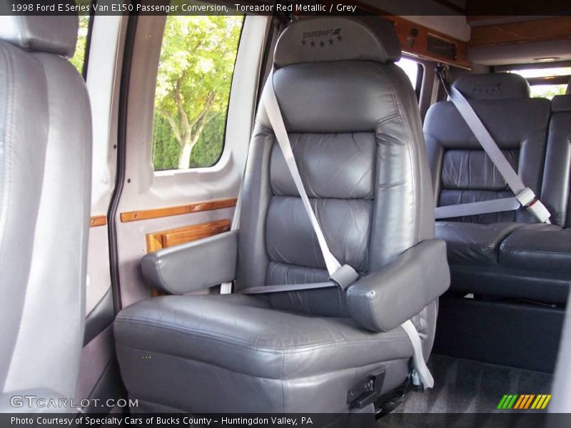 Toreador Red Metallic / Grey 1998 Ford E Series Van E150 Passenger Conversion