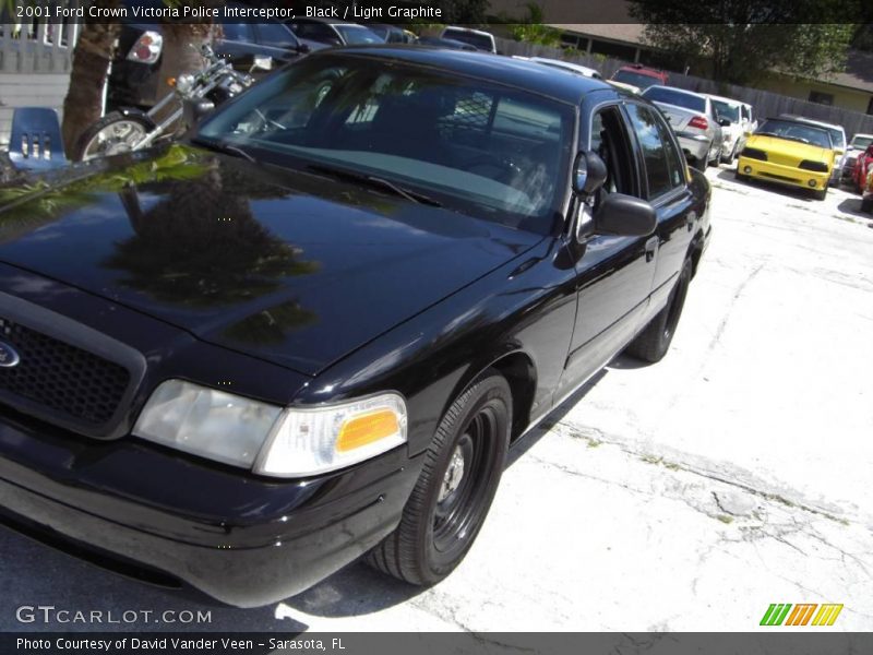 Black / Light Graphite 2001 Ford Crown Victoria Police Interceptor