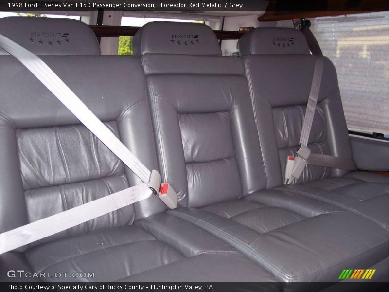 Toreador Red Metallic / Grey 1998 Ford E Series Van E150 Passenger Conversion