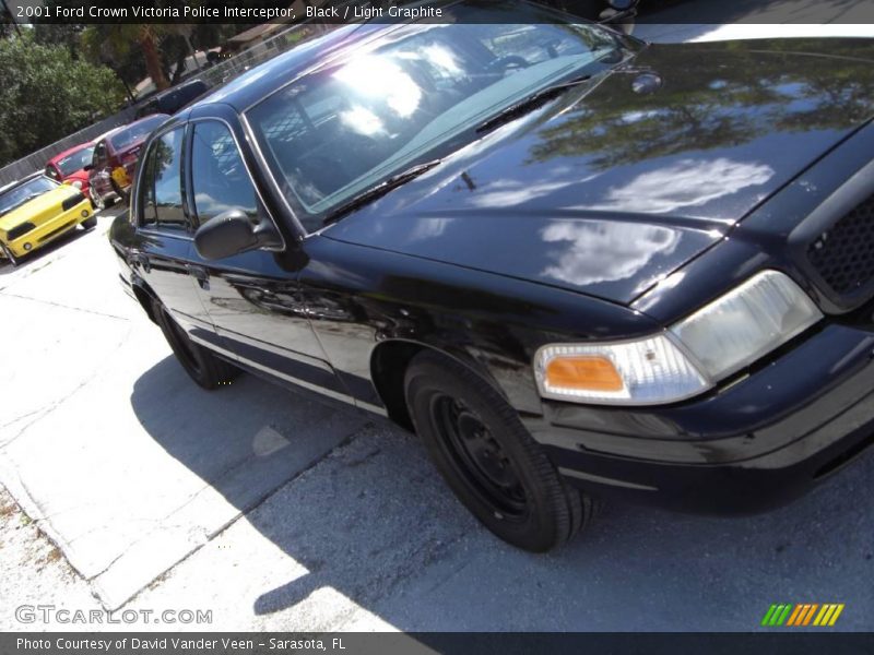 Black / Light Graphite 2001 Ford Crown Victoria Police Interceptor