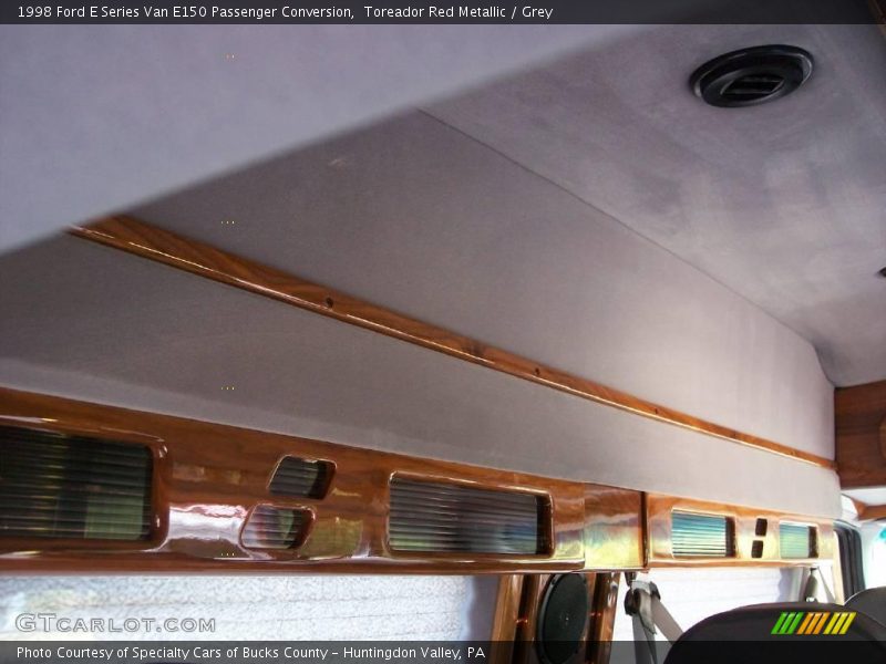 Toreador Red Metallic / Grey 1998 Ford E Series Van E150 Passenger Conversion