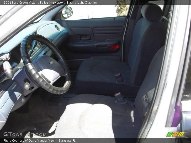Black / Light Graphite 2001 Ford Crown Victoria Police Interceptor