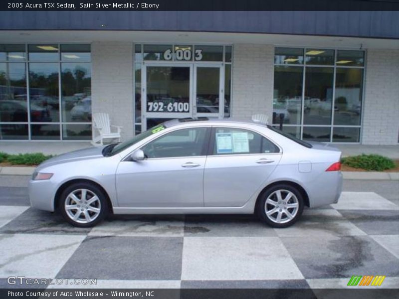 Satin Silver Metallic / Ebony 2005 Acura TSX Sedan