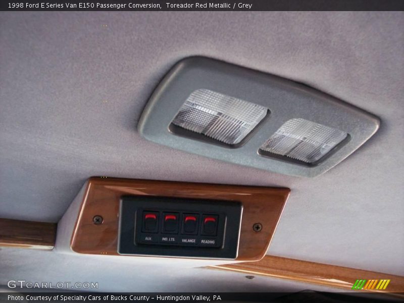 Toreador Red Metallic / Grey 1998 Ford E Series Van E150 Passenger Conversion