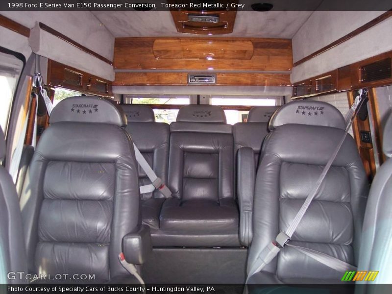 Toreador Red Metallic / Grey 1998 Ford E Series Van E150 Passenger Conversion