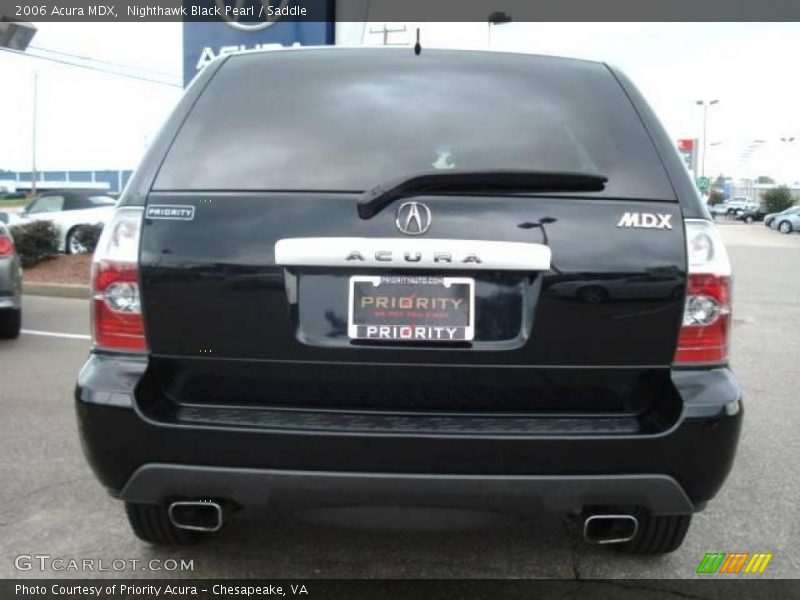 Nighthawk Black Pearl / Saddle 2006 Acura MDX
