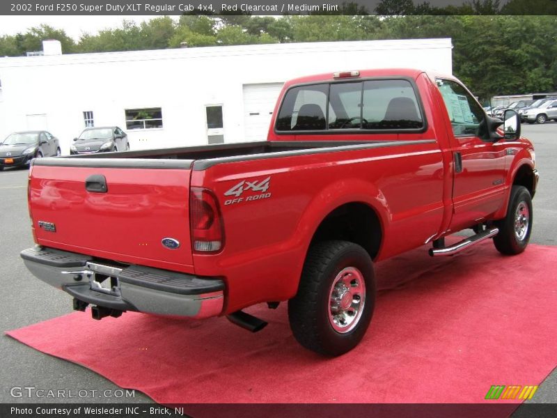 Red Clearcoat / Medium Flint 2002 Ford F250 Super Duty XLT Regular Cab 4x4