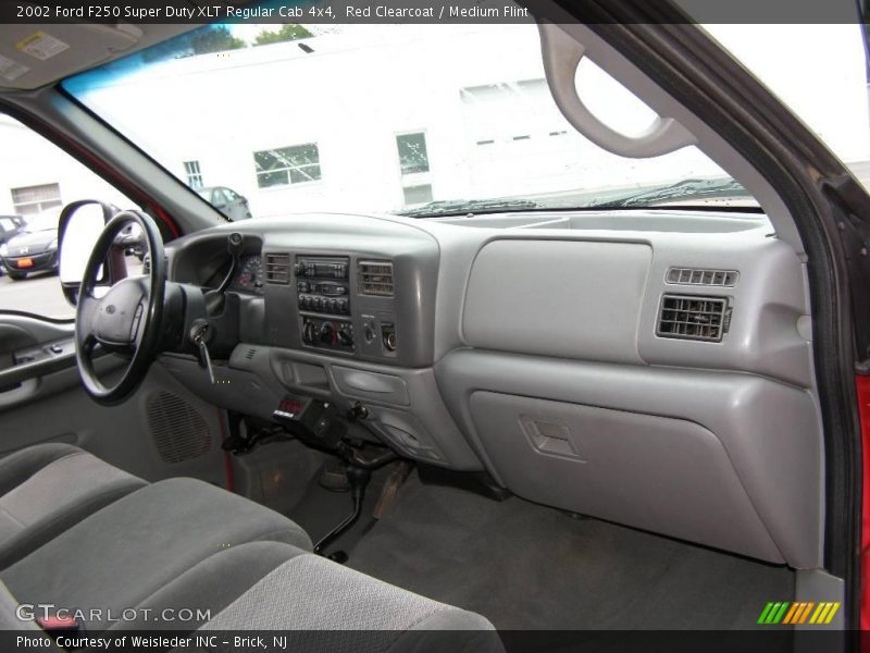 Red Clearcoat / Medium Flint 2002 Ford F250 Super Duty XLT Regular Cab 4x4