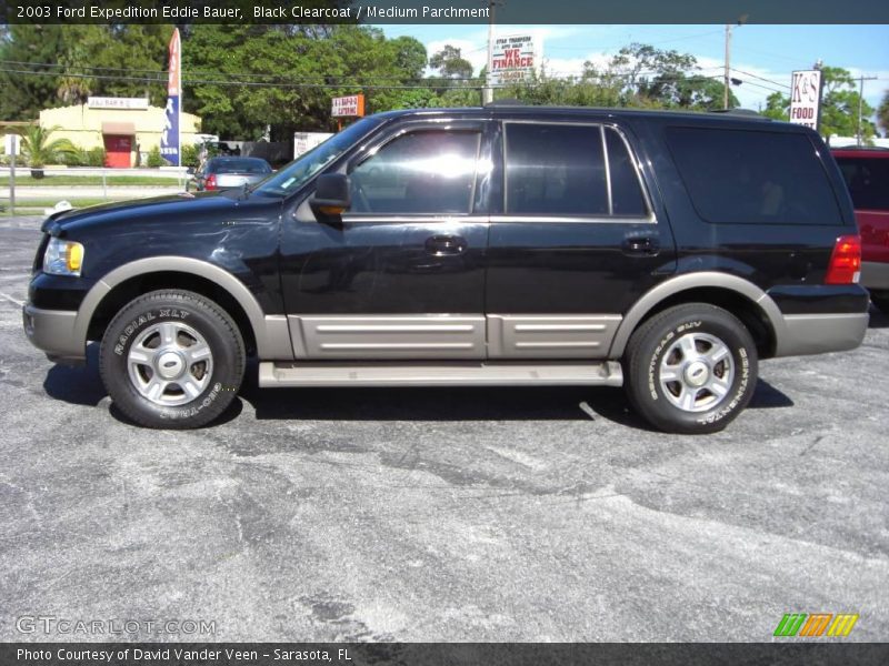 Black Clearcoat / Medium Parchment 2003 Ford Expedition Eddie Bauer