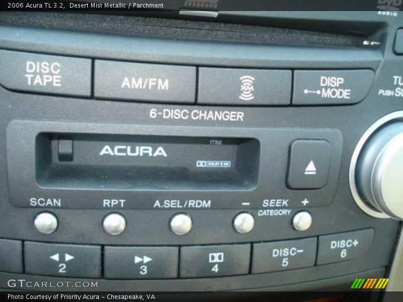 Desert Mist Metallic / Parchment 2006 Acura TL 3.2