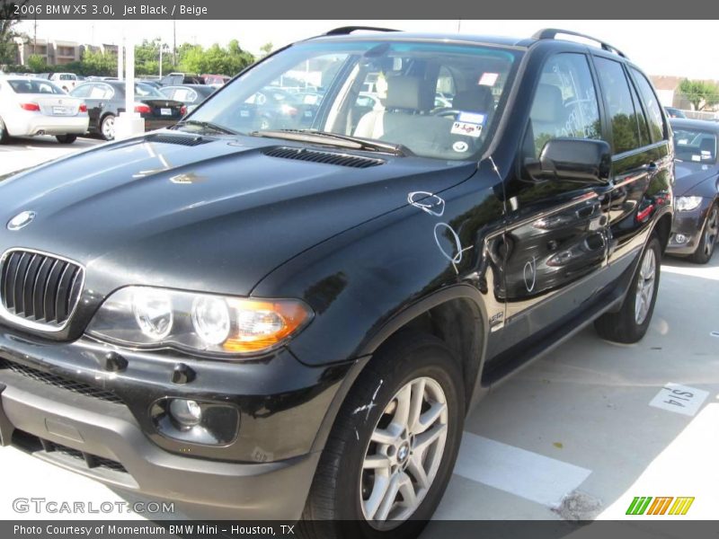 Jet Black / Beige 2006 BMW X5 3.0i