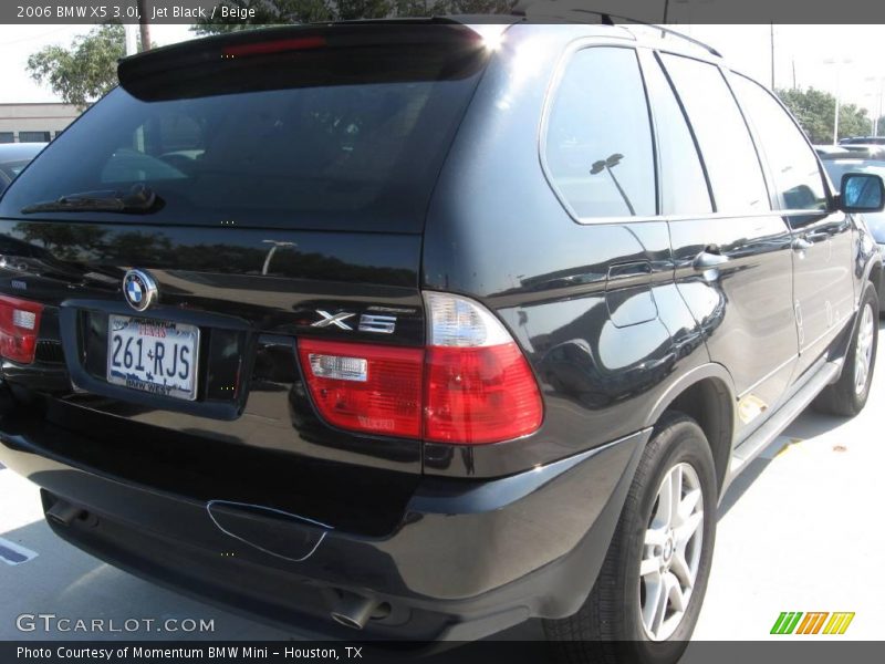 Jet Black / Beige 2006 BMW X5 3.0i