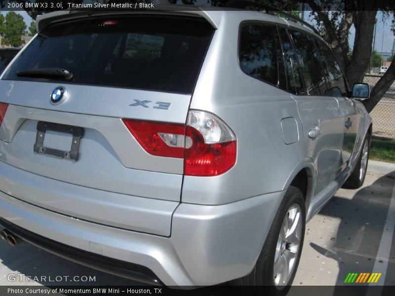 Titanium Silver Metallic / Black 2006 BMW X3 3.0i