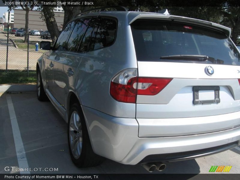 Titanium Silver Metallic / Black 2006 BMW X3 3.0i