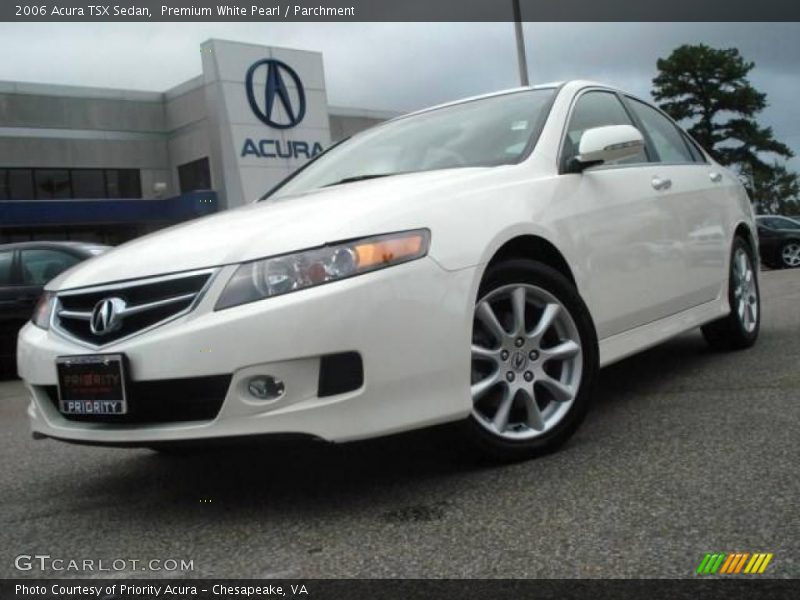 Premium White Pearl / Parchment 2006 Acura TSX Sedan